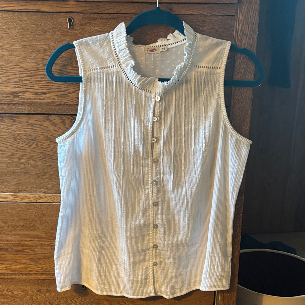 Faherty white Sleeveless Blouse